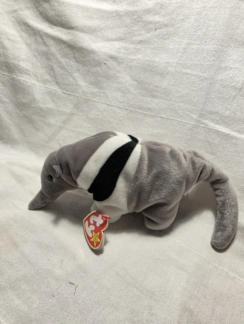 Ty Beanie Babies Ants Plush Toy - Gray and White 1997